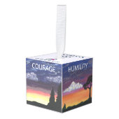 キューブオーナメント：リトルショットの本1-5 キューブオーナメント (正面アングル)