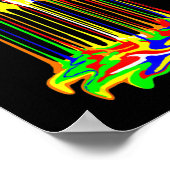 キューブカラフル素晴らし図 ポスター (角)