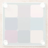 キューブカラフル ガラスコースター (裏面)