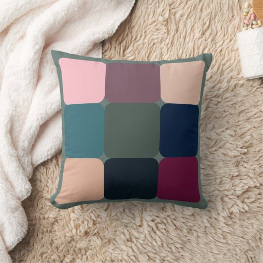 キューブカラフル クッション (ブランケット)