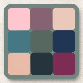 キューブカラフル コースター