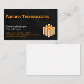 キューブジオメトリックロゴ | テック企業のスタイル 名刺 (正面/裏面)