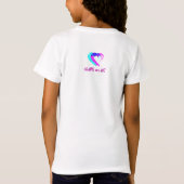 キューブハート ピンクTシャツ Tシャツ (裏面)