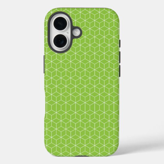 キューブパターンの現代的な錯視を体験する Case-Mate iPhoneケース (裏面)