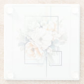 キューブフレーム 花: "私のキッチン" コースター (裏面)