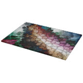 キューブ中心のダークウィンド カッティングボード (角)