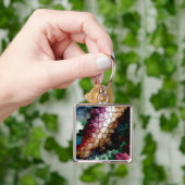 キューブ中心のダークウィンド キーホルダー (手)