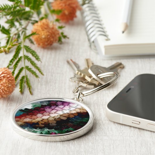 キューブ中心のダークウィンド キーホルダー (側面)