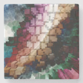 キューブ中心のダークウィンド ストーンコースター (正面)