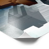 キューブ中心のダークウィンド フォトプリント            (角)