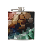 キューブ中心のダークウィンド フラスク (正面)