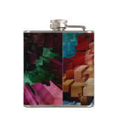 キューブ中心のダークウィンド フラスク (裏面)