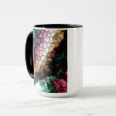 キューブ中心のダークウィンド マグカップ (正面左)