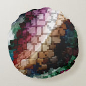 キューブ中心のダークウィンド ラウンドクッション (裏面)