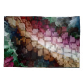 キューブ中心のダークウィンド 枕カバー (裏面)