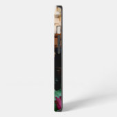 キューブ中心のダークウィンド iPhoneケース (左側面)