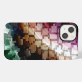 キューブ中心のダークウィンド iPhoneケース (裏面横)