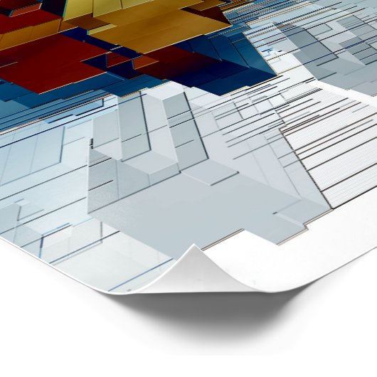 キューブ中心 ポスター (コーナー)