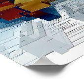 キューブ中心 ポスター (角)