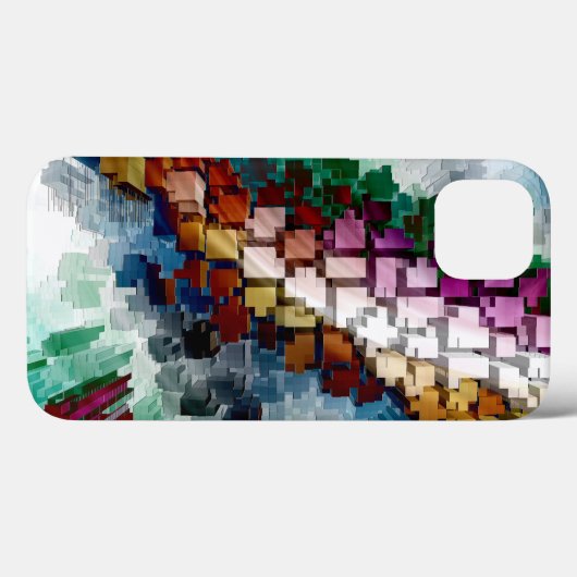 キューブ中心 Case-Mate iPhoneケース (裏面 (横))