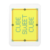 キューブ甘いキューブ |職場のユーモア マグネット (縦)