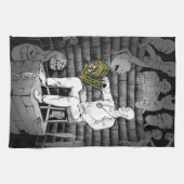 キューブ魔法とモンスター キッチンタオル (横)