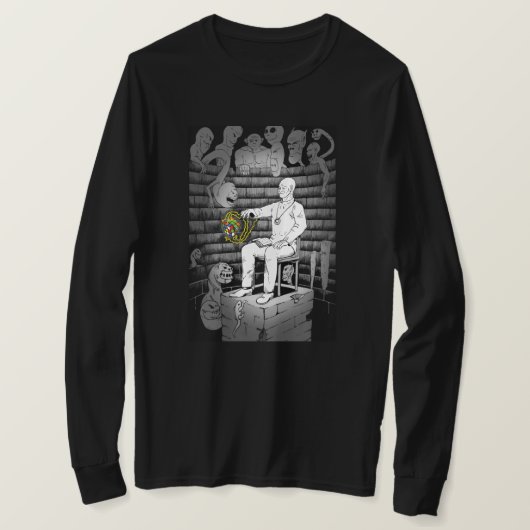 キューブ魔法とモンスター Tシャツ (デザイン正面)