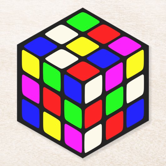 キューブ ペーパーコースター (正面)