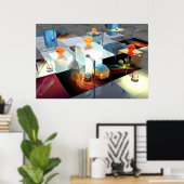 キューブ ポスター (ホームオフィス)