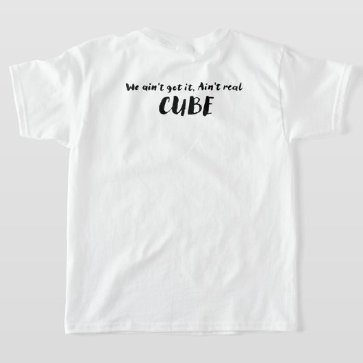 キューブTシャツ3 Tシャツ (レイダウン裏面)