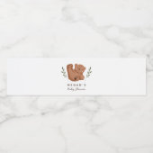 キューベアベビーシャワー緑 ペットボトルラベル (シングルラベル)