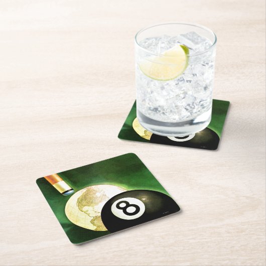 キューボールとしてのワールド スクエアペーパーコースター (インサイチュ)