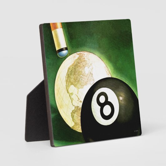 キューボールとしてのワールド フォトプラーク (正面)