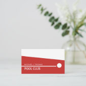 キューボール、スヌーカークラブ、プール/スヌーカープレーヤー 名刺 (スタンド正面)