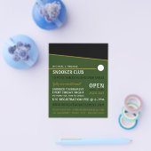 キューボール、プールクラブ、スヌーカークラブ広告ズ チラシ (シングル)