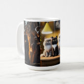 キューメンカジュアルズ軽量スタイリッシュ、 コーヒーマグカップ (正面左)