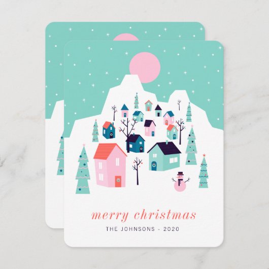 キューモダントノルディックウィンタースノーマウンテンビレッジ シーズンカード (正面/裏面)