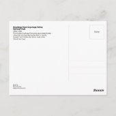 キューヤホガバレー国立公園からの挨拶レトロ ポストカード (裏面)