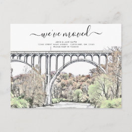 キューヤホガバレー引越し案内はがき 案内ポストカード