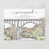 キューヤホガバレー引越し案内はがき 案内ポストカード (正面)