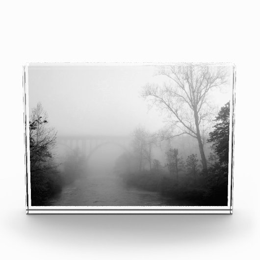 キューヤホガバレーNPの霧の朝 フォトブロック (正面)