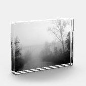 キューヤホガバレーNPの霧の朝 フォトブロック (左)