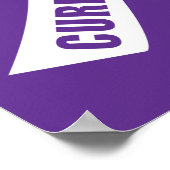 キュールアルザイズのリボンを紫 ポスター (角)