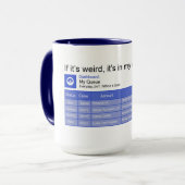 キュ風変わりー マグカップ (正面左)