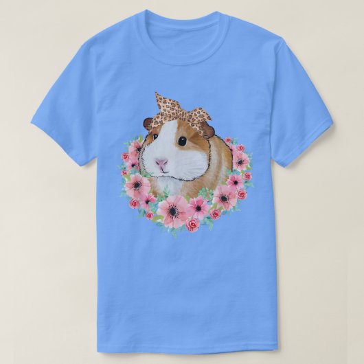キョウ付きモルモット Tシャツ (デザイン正面)