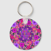 キョロキョロキョロする花が美しい キーホルダー (裏面)