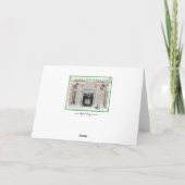 キョンドクリスマスの子犬バイフィレス絵画ズ カード (裏面)