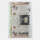 キョンドクリスマスの子犬バイフィレス絵画ズ キッチンタオル (縦)