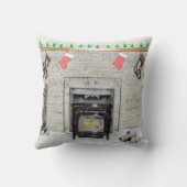 キョンドクリスマスの子犬バイフィレス絵画ズ クッション (裏面)