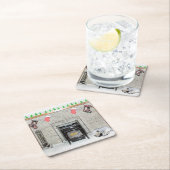 キョンドクリスマスの子犬バイフィレス絵画ズ スクエアペーパーコースター (インサイチュ)